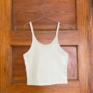 ARQ crop tank XS, ivory/cream